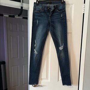 Flying Monkey Dark Indigo Distressed Skinny Jeans